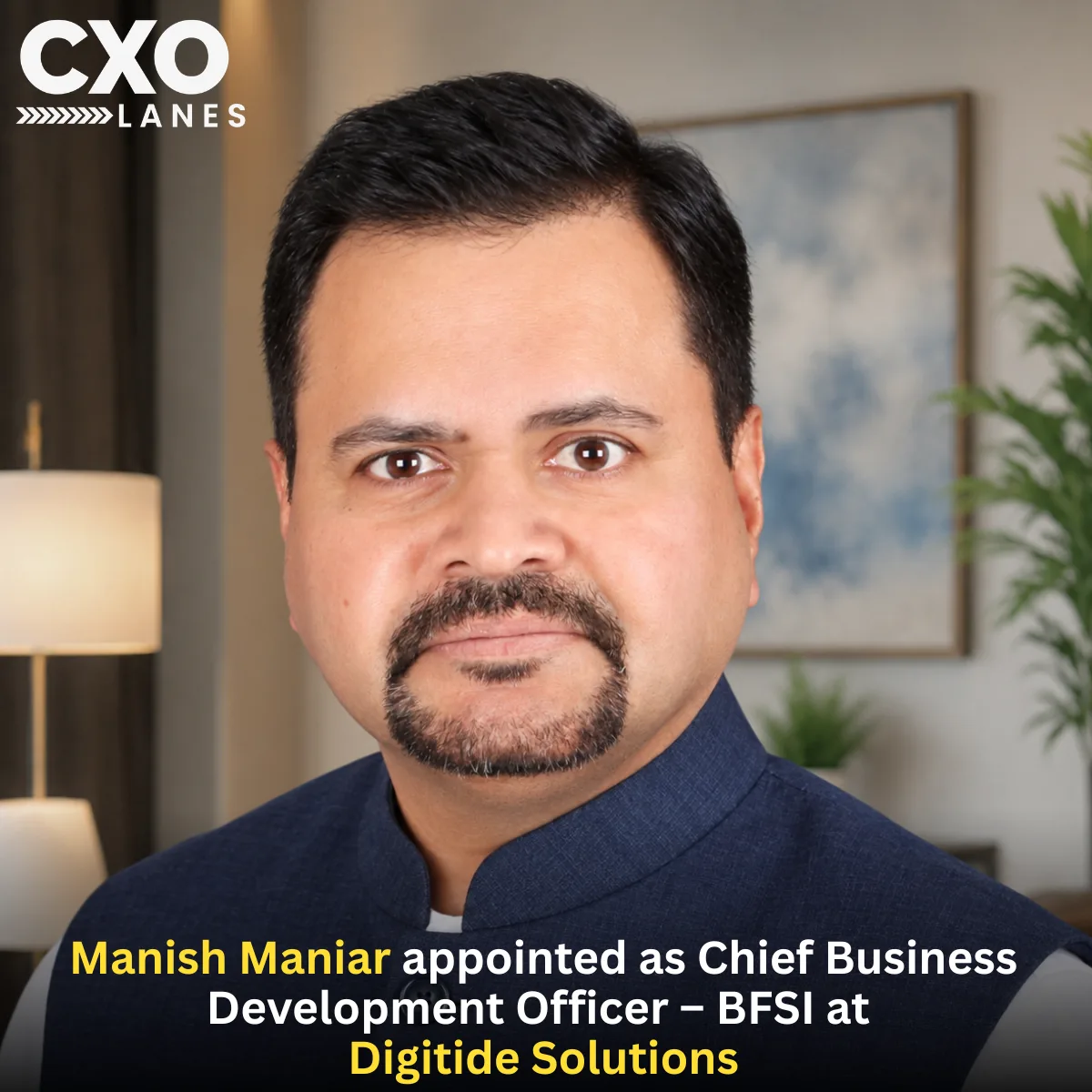 Manish Maniar Appointed as Chief Business Development Officer – BFSI at Digitide Solutions