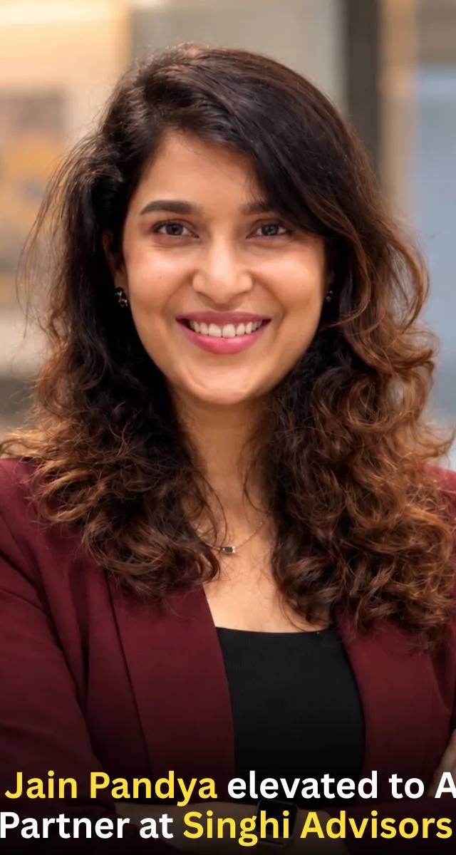 Arunima Jain Pandya Elevated to Associate Partner at Singhi Advisors